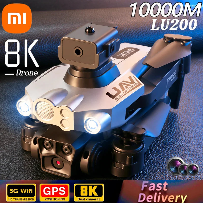 Xiaomi LU200 Pro Drone GPS 8K 5G HD Aerial Photography Triple Camera Omnidirectional Obstacle Avoidance Quadcopter 10000M - Uknowucme