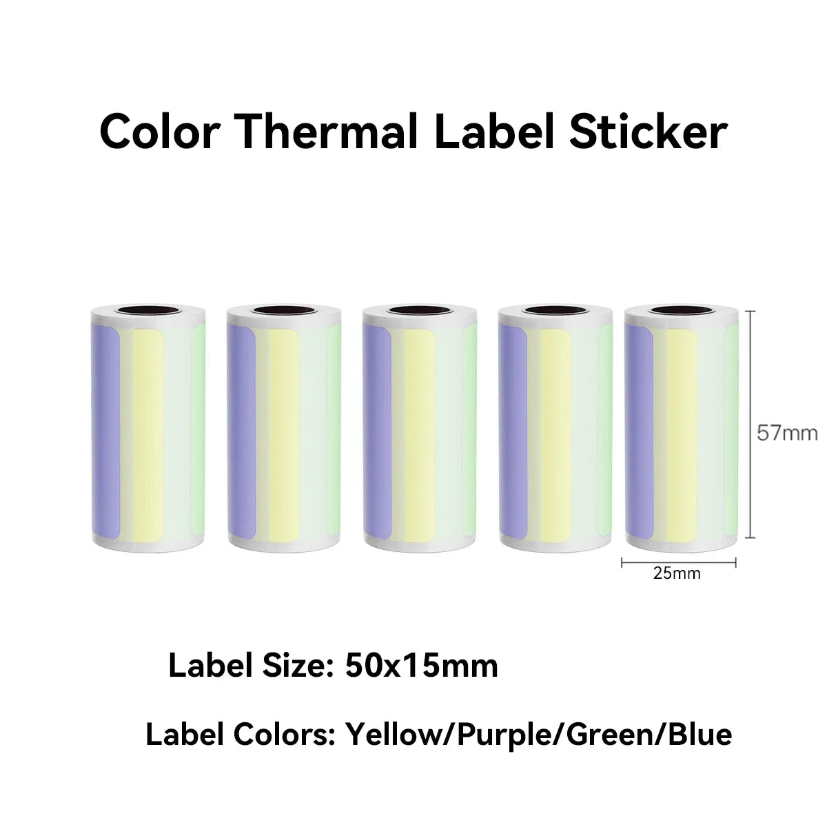 Adhesive Photo Thermal Paper 57mm,Label Sticker Color Photo White Paper For Mini Portable Pocket Mobile Printer - Uknowucme