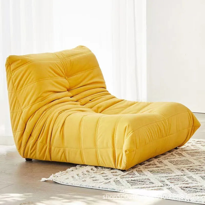 Caterpillar Pure Sponge Lazy Sofa, Modern Simple Living Room Home Sofa, Fabric Casual Lying Fabric Sofa Customizable - Uknowucme
