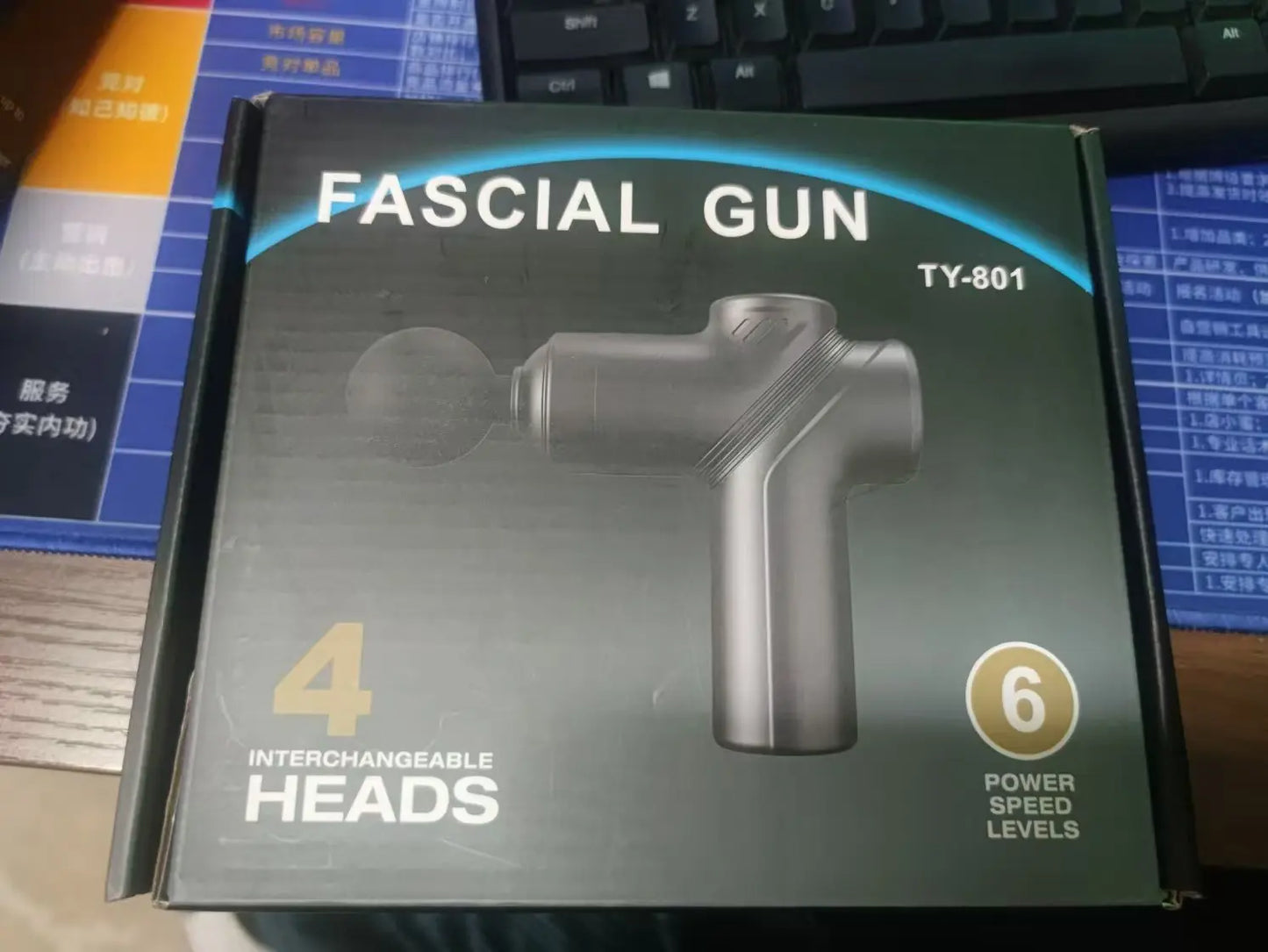 Massage Gun Silent Brushless Motor Portable Massager with 4 Interchangeable Head Deep Muscle Relief and Relaxation Gifts