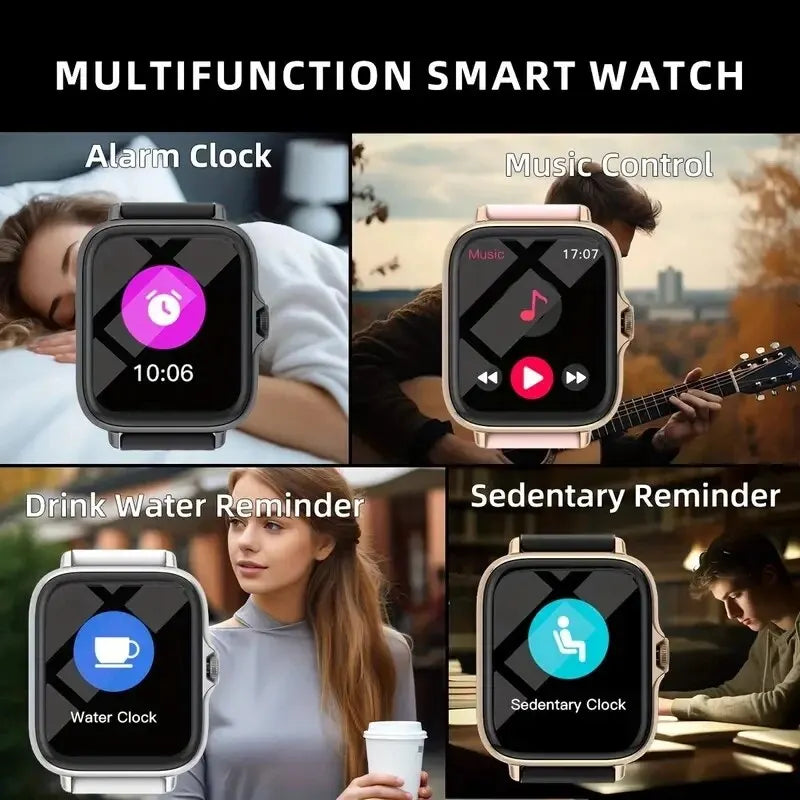 Smartwatch, Wireless Calling/dialing, Multi-sport Mode, Incoming Call Alert & Rejection, Short Message Alert, Message Alert View - Uknowucme