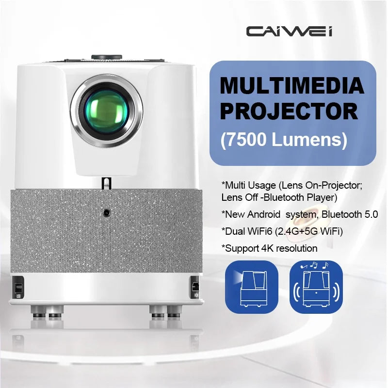 2024 New Products Portable Projector Mini Android Lcd 4K Smart Tvs HD 4K 1080P Home Theater Projector - Uknowucme