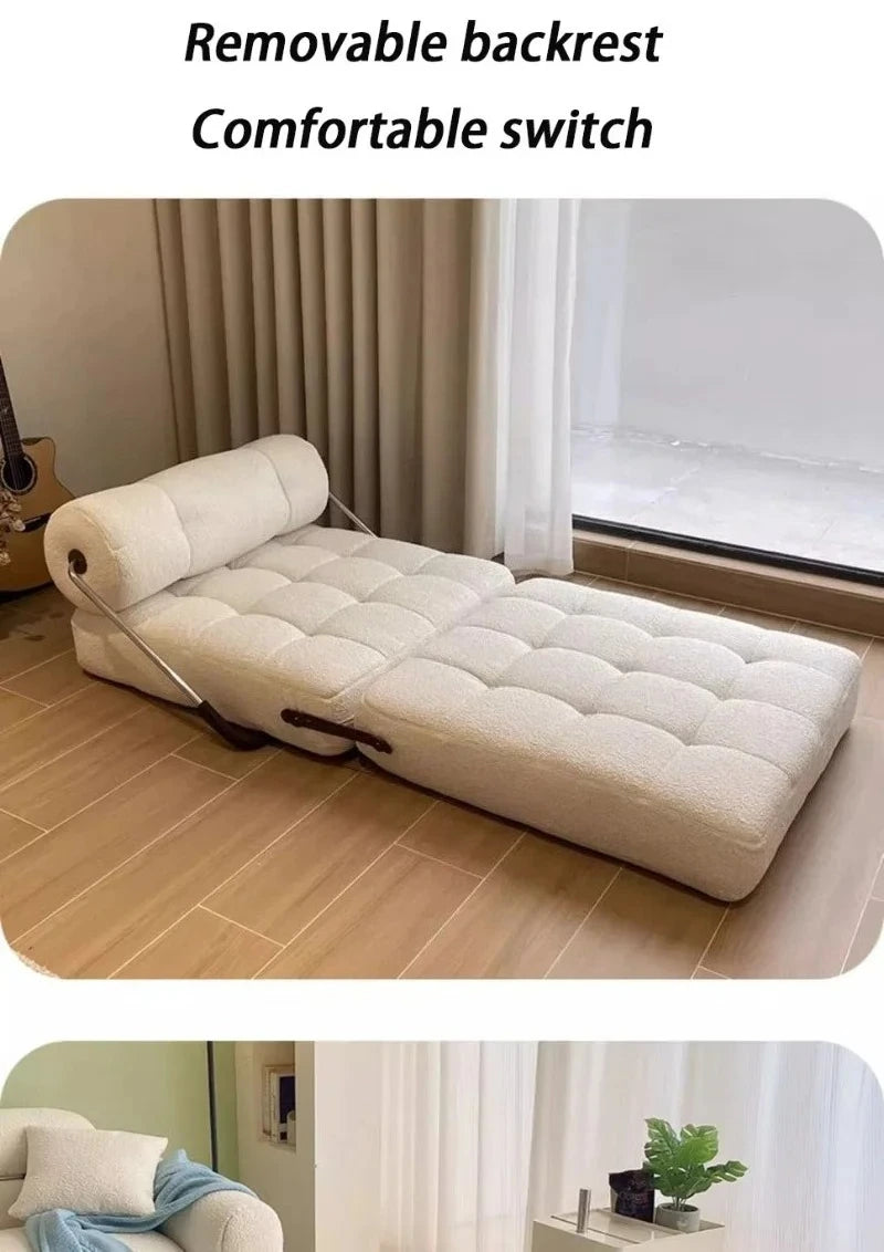 Sponge Filling Folding Living Room Sofas Multifunctional Modern Simple Single Sofa Removable Nordic Luxury Home Furniture - Uknowucme
