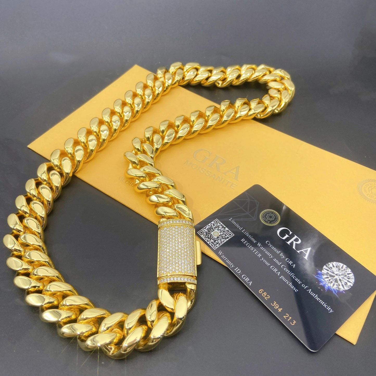 925 Silver Glasp Moissanite Necklaces For Men Stainless Steel Cuban Link Chain Necklace Pass Diamonds Tester Free Shipping - Uknowucme