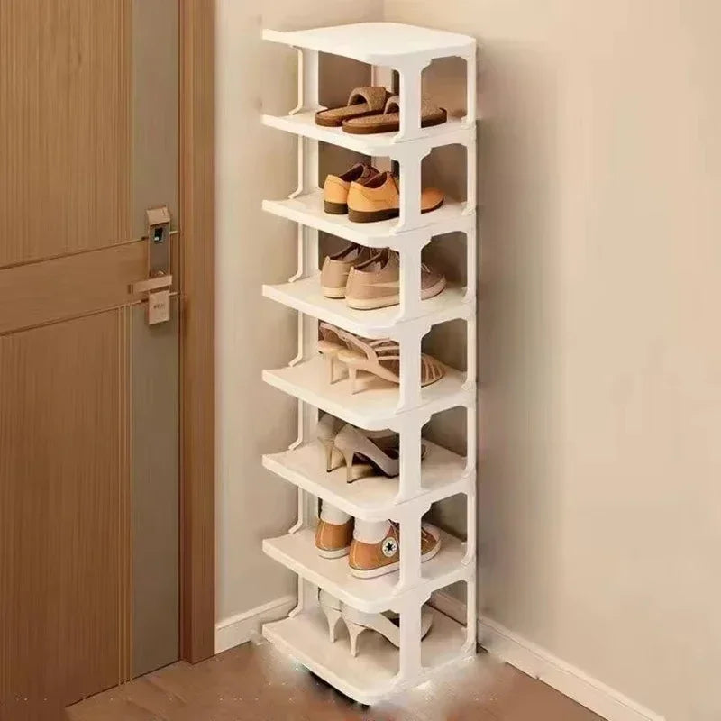 Shoes Organizer Shoe Racks Space-saving Wall Corner Stackable Narrow Shoes Storage Rack Storage Cabinet Shoe Shelves Furniture - Uknowucme