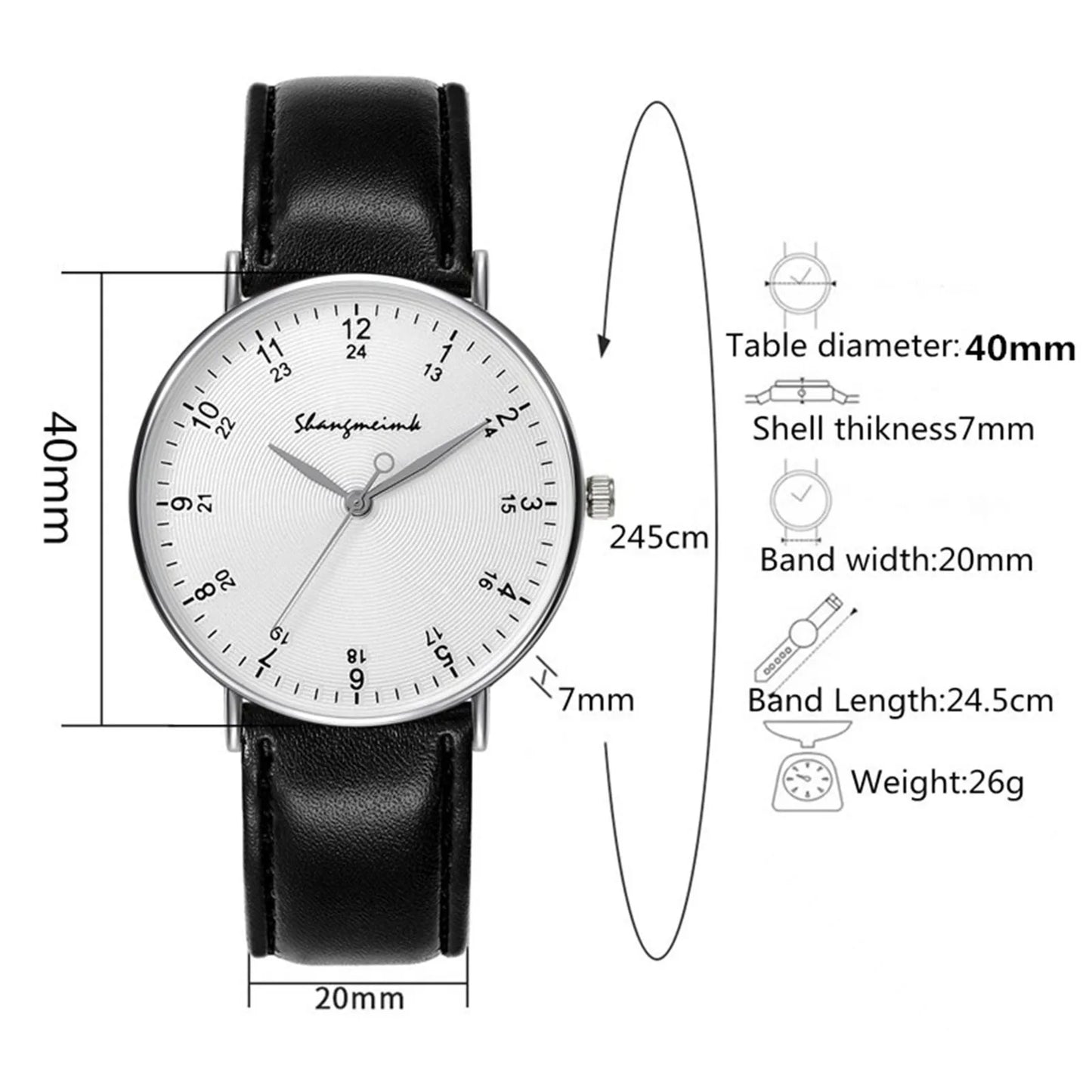 Free Shiping Items Quartz Watches For Men Strapstainless Steel Quartz Watch With Leather Strap Relogio Masculino Reloj Hombre - Uknowucme