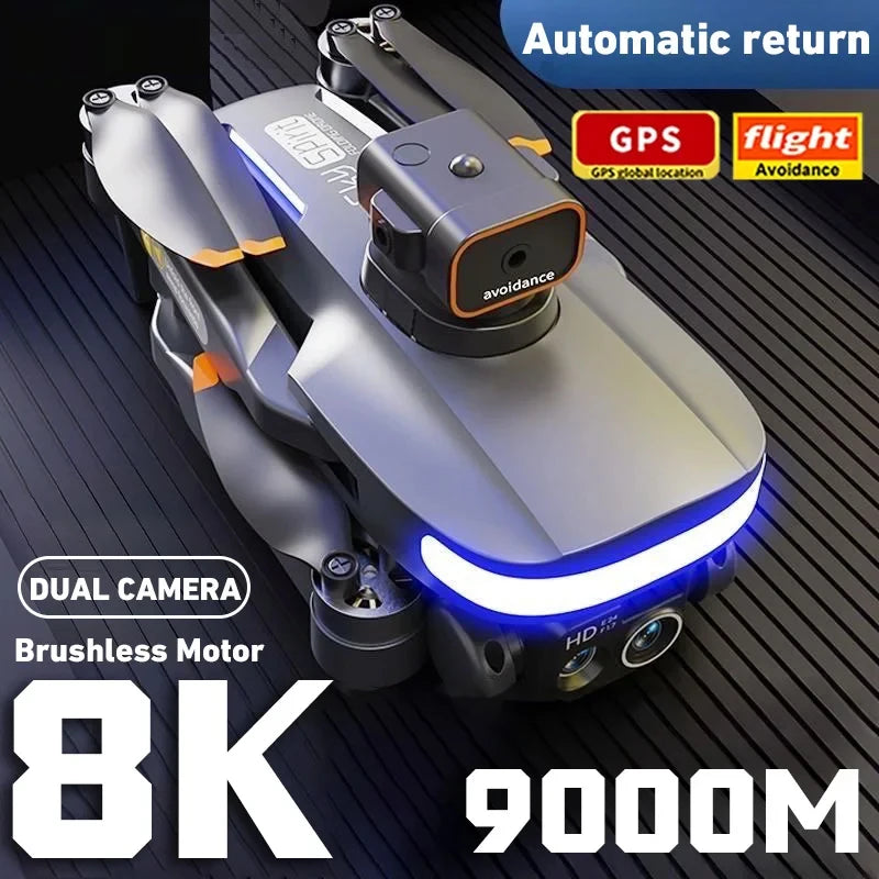 P14 Max GPS Drone Profesional 8K HD Camera Intelligent Obstacle Avoidance Brushless Foldable Quadcopter RC Distance 9000M - Uknowucme