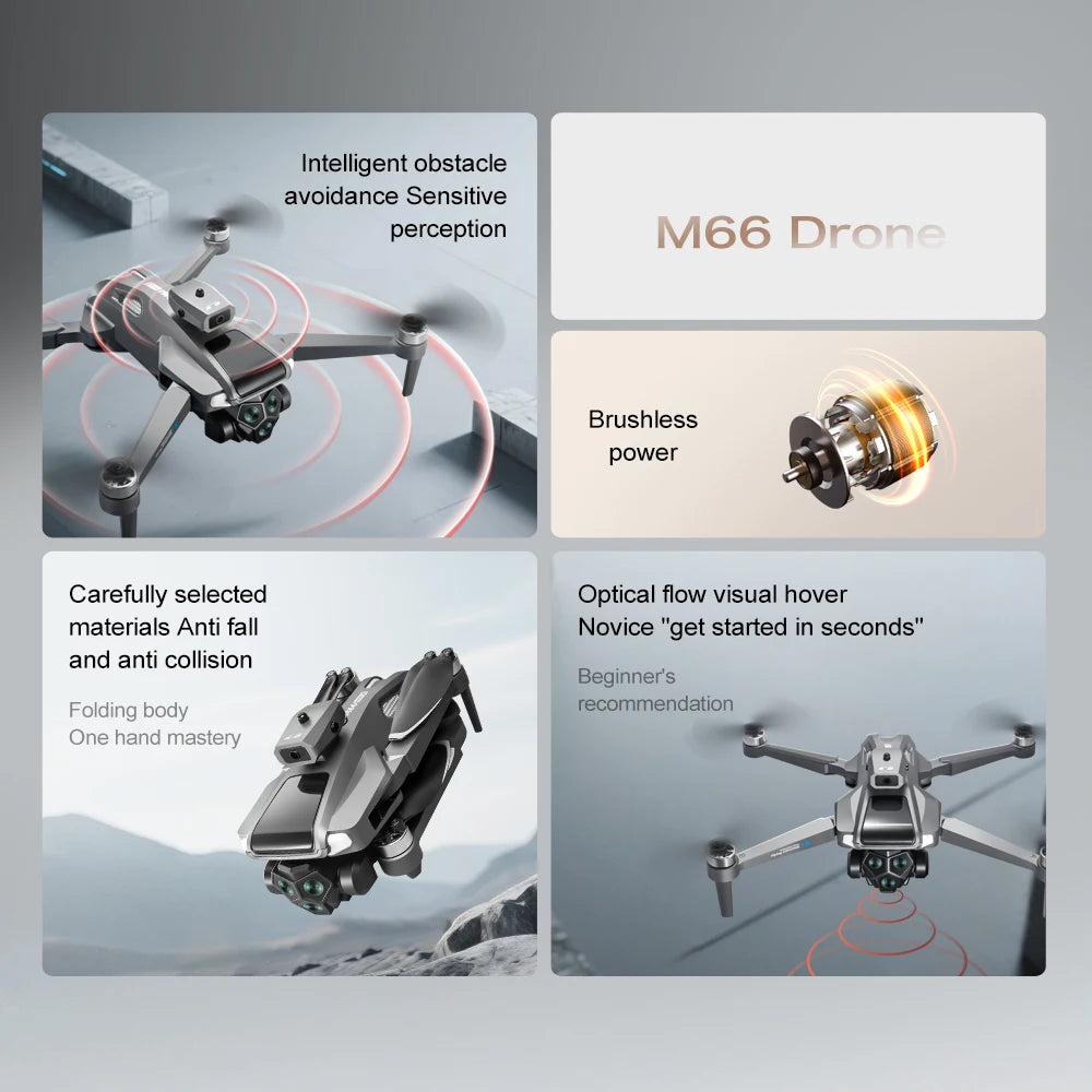 2025 New Drone with 4K Dual Camera Professional Video Drone Quadcopter 360 Intelligent Obstacle Avoidance for Gift Drone - Uknowucme