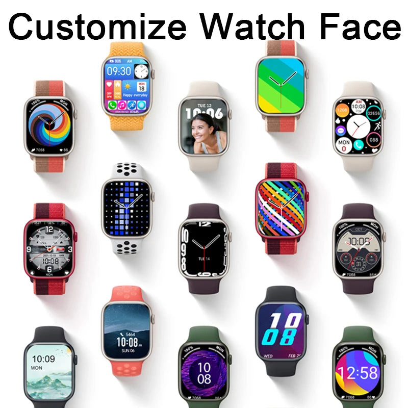 2024 NEW Smart Watch Wireless Charging Smartwatch Bluetooth Calls Men Women Watches Fitness Bracelet Custom Watch Face - Uknowucme