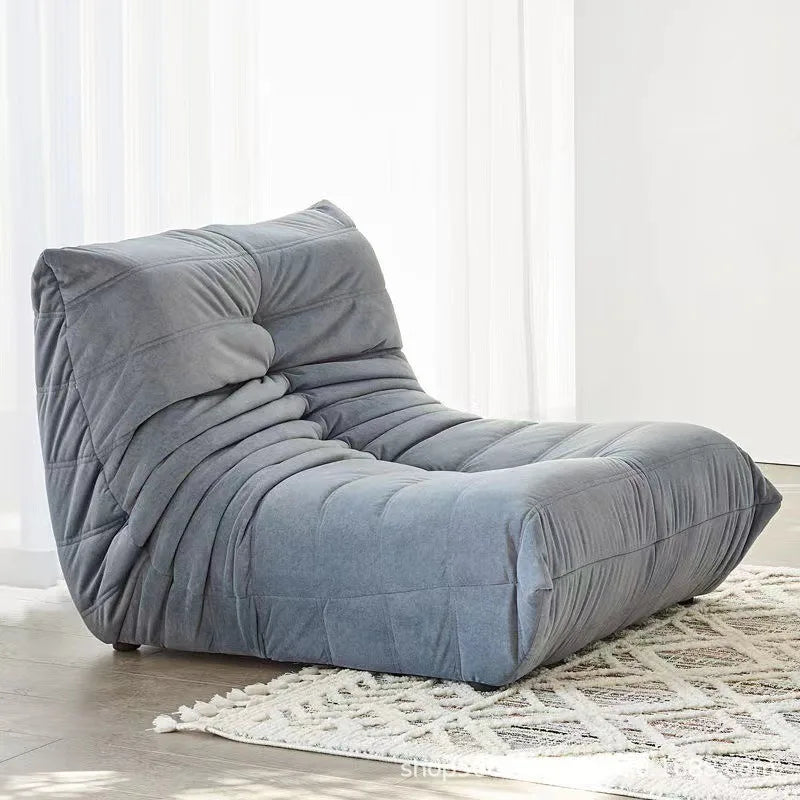 Caterpillar Pure Sponge Lazy Sofa, Modern Simple Living Room Home Sofa, Fabric Casual Lying Fabric Sofa Customizable - Uknowucme