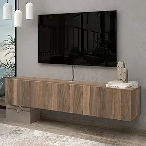 Atelier Mobili TV Stands for Living Room, TV Stand up to 75 inch TV, Floating TV Stand Wall Mounted, Floating Entertainment Cent