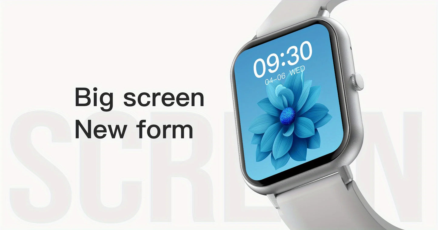 The New 2024 Smart Watch (Make/Answer Call), Full Touch Wireless Calling Smartwatch, Fitness Tracker Watch For Smartphone,For IP - Uknowucme