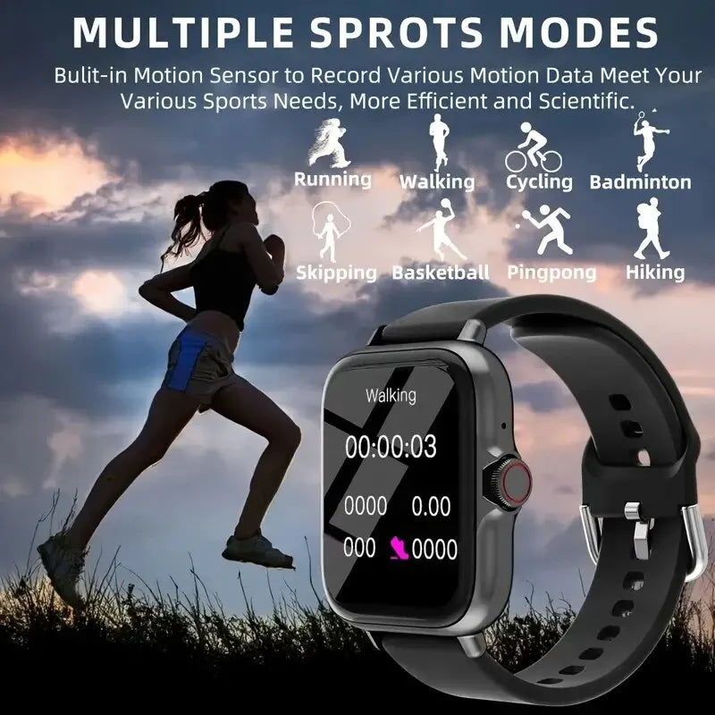 Smartwatch, Wireless Calling/dialing, Multi-sport Mode, Incoming Call Alert & Rejection, Short Message Alert, Message Alert View - Uknowucme