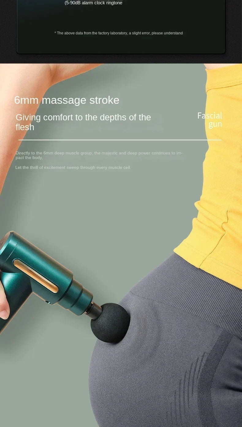 USB Mini Massage Gun Fascia Machine Muscle Relaxation Vibrating Gun Rod Massage Fitness Equipment Neck Grab Fascia Gun - Uknowucme