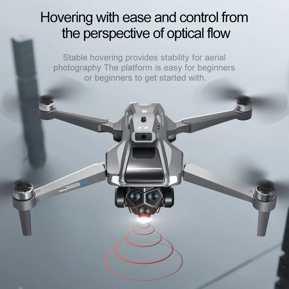2025 New Drone with 4K Dual Camera Professional Video Drone Quadcopter 360 Intelligent Obstacle Avoidance for Gift Drone - Uknowucme