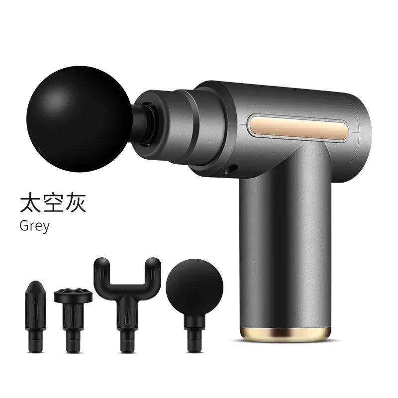 USB Mini Massage Gun Fascia Machine Muscle Relaxation Vibrating Gun Rod Massage Fitness Equipment Neck Grab Fascia Gun - Uknowucme