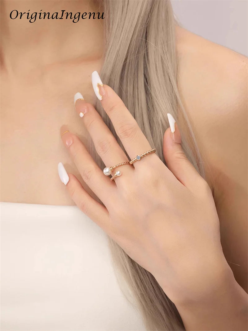14K Gold Filled Moissanite Ring Handmade Beads Band Ring Minimalism Jewelry Tarnish Resistant Jewelry Boho Women Ring - Uknowucme