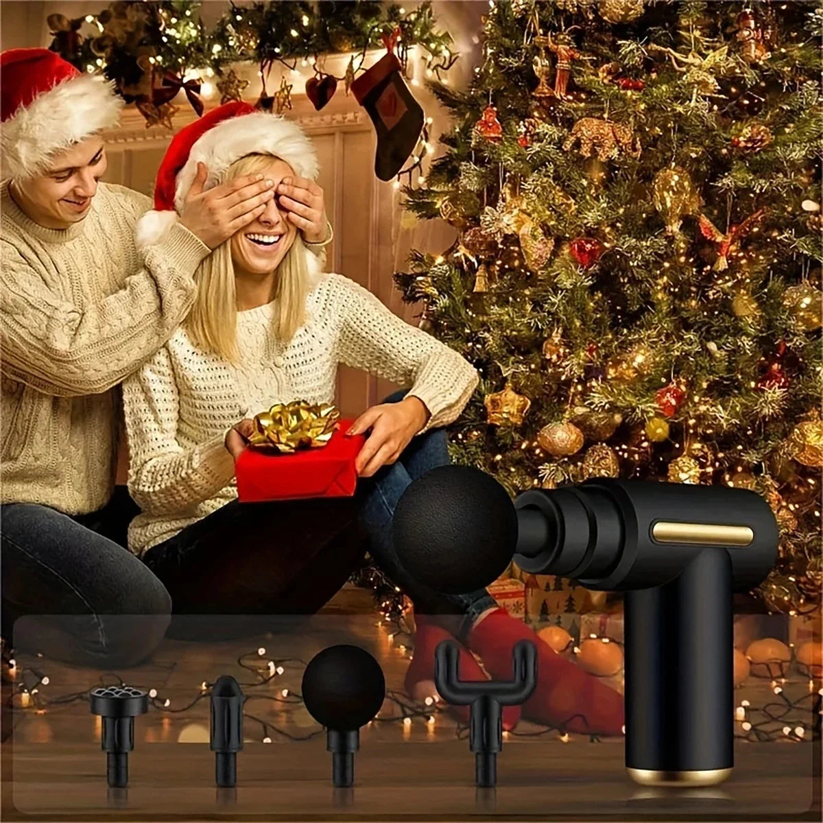 Adjustable Speed Massage Gun for Deep Muscle Recovery, Handheld Fitness Tool That Uses A Massager To Relieve Pain and Relax - Uknowucme