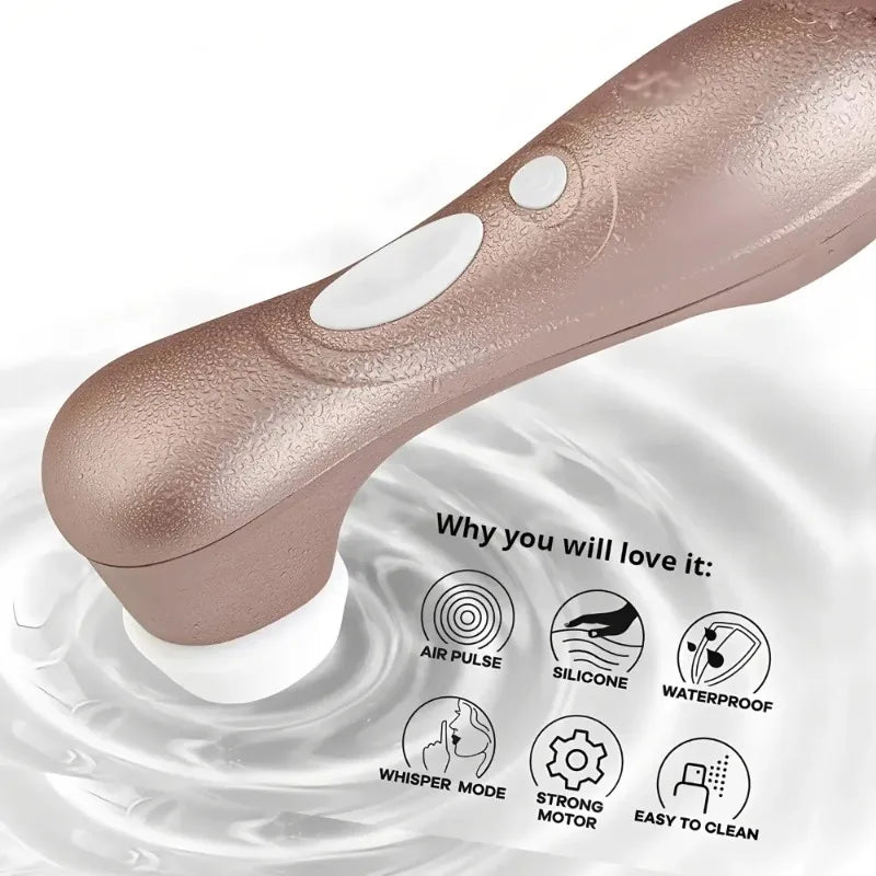 Satisfied By German Pro 2 Powerful Clitoral Suction Dildo for Female Oral Nipples, Clitoral Stimulation Toy, Clitoral Stimulator