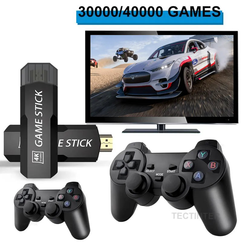 GD10 Video Game Console 128G Built-in 40000 Retro Handheld Game Player Console Wireless Controller TV Game Stick 4K HD Dropshipp - Uknowucme