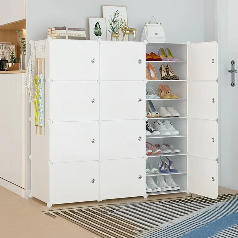 Shoe Rack Simple Home Entrance Indoor Good-Looking Storage Dustproof Dormitory Bedroom Rental House Plastic Shoe Cabinet - Uknowucme