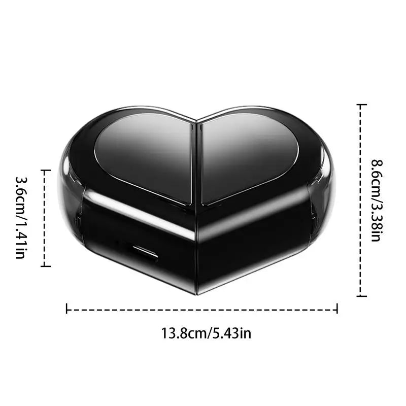 Heart Shaped Wireless Earbuds Touchscreen Comfortable Ear Buds Wireless Headphones Valentine's Day Gift Waterproof With Hi-Fi - Uknowucme