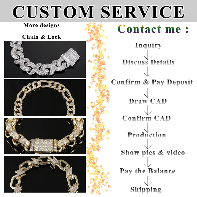 Miami Chain Ready to Ship 18mm 925 Sterling Silver Vvs Moissanite Iced Out Cuban Link Chain - Uknowucme