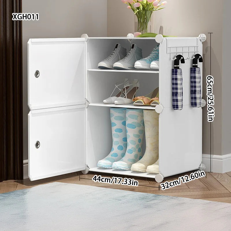 Shoe Rack Simple Home Entrance Indoor Good-Looking Storage Dustproof Dormitory Bedroom Rental House Plastic Shoe Cabinet - Uknowucme