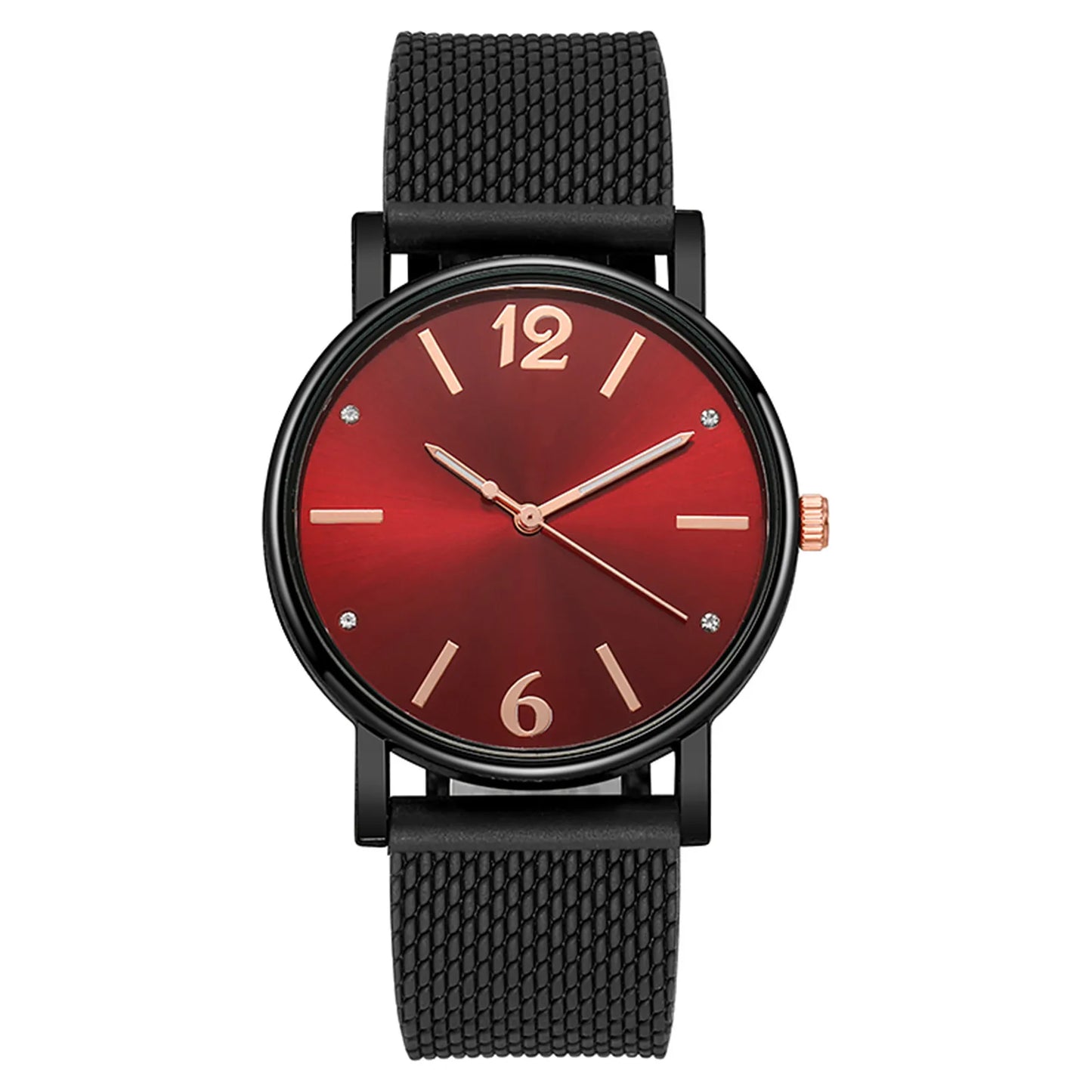 Women'S Diamond Mesh Strap Quartz Watch Simple Design Fashion Classic Round Dial Watches Breathable Strap Watch Reloj Para Mujer - Uknowucme