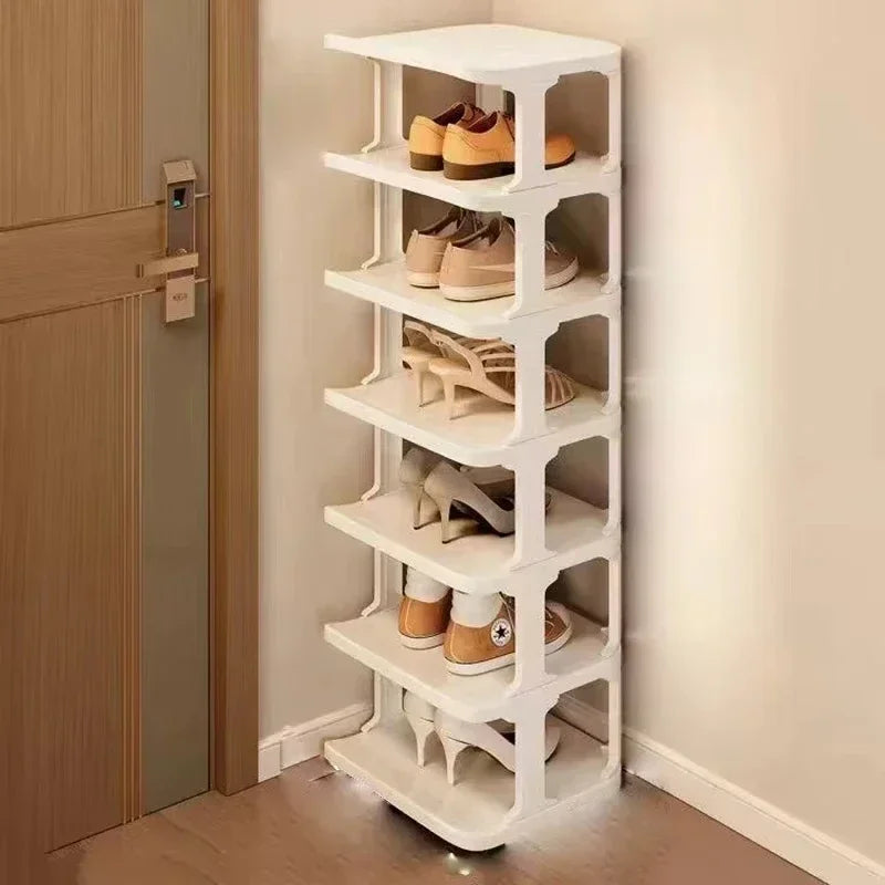 Shoes Organizer Shoe Racks Space-saving Wall Corner Stackable Narrow Shoes Storage Rack Storage Cabinet Shoe Shelves Furniture - Uknowucme