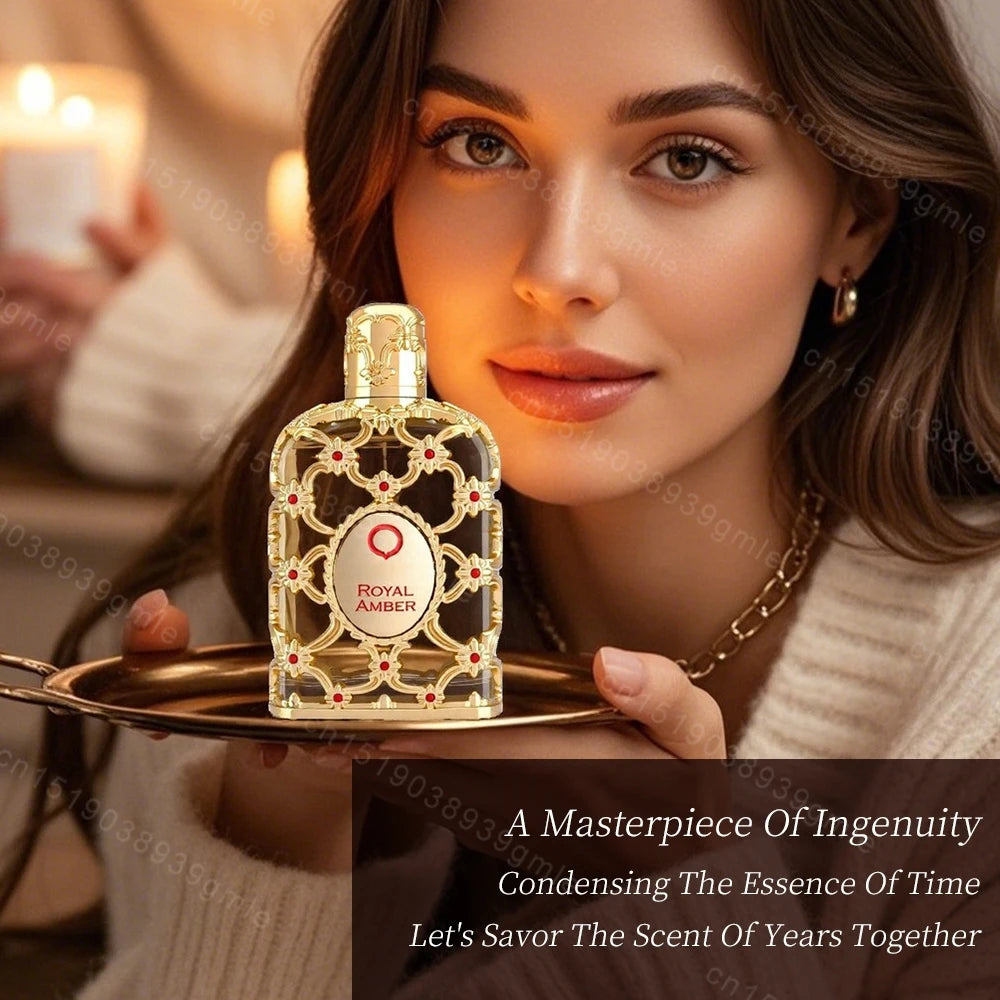 100Ml Original Arab Perfumes Eau De Parfum Female Fragrance Perfume man Royal Amber Parfume Cologne Perfume for Men Women - Uknowucme
