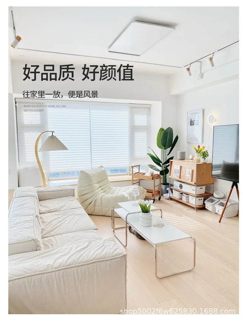 Caterpillar Pure Sponge Lazy Sofa, Modern Simple Living Room Home Sofa, Fabric Casual Lying Fabric Sofa Customizable - Uknowucme