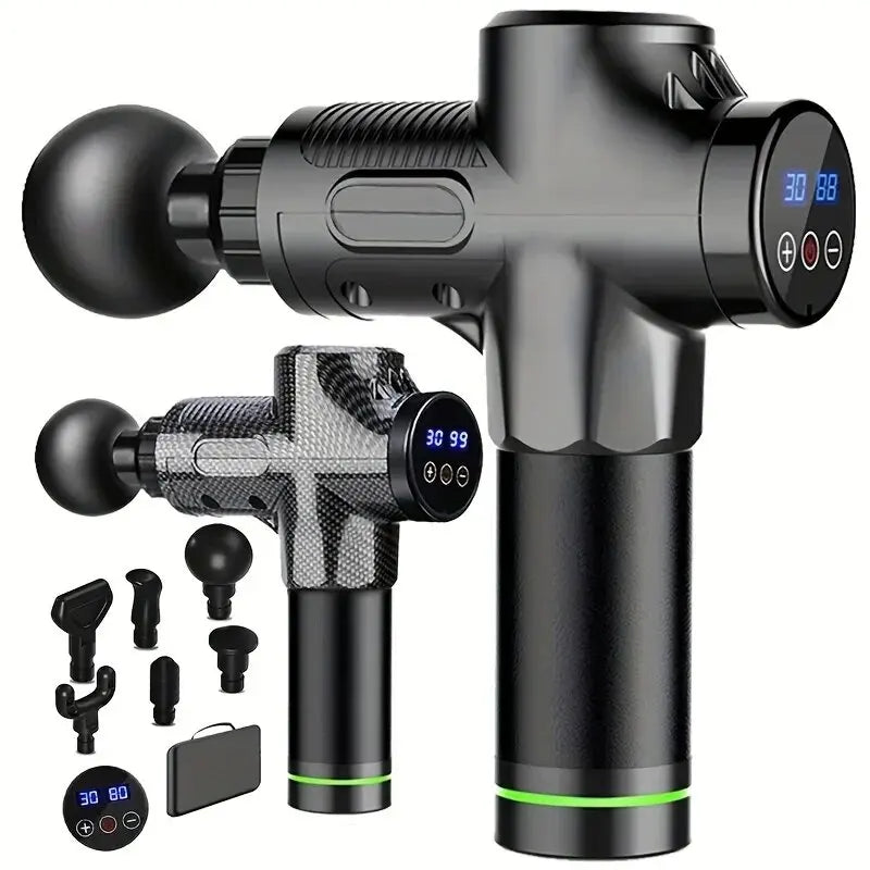 Professional Massage Gun Massage Gun LCD Digital Display with 99 Levels for Adjusting the Body Arms Legs Back Deep Massage - Uknowucme