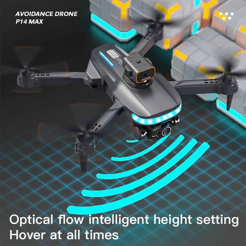 P14 Max GPS Drone Profesional 8K HD Camera Intelligent Obstacle Avoidance Brushless Foldable Quadcopter RC Distance 9000M - Uknowucme