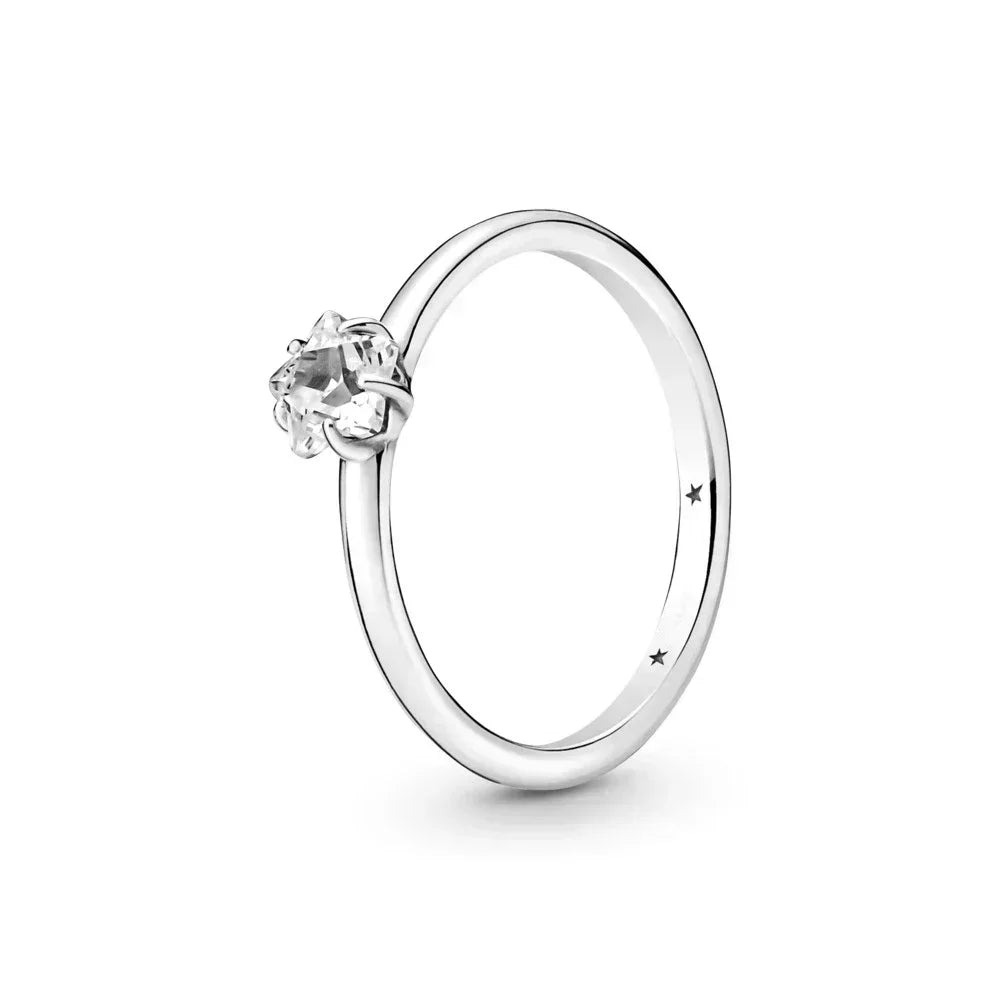 High-Quality New 925 Sterling Silver pretty Sparkling Row Eternity Ring Three Stone Vintage Ring Fit Party Woman Jewelry Gift - Uknowucme