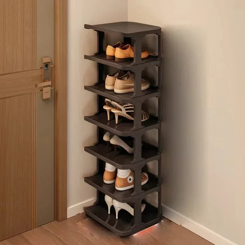 Shoes Organizer Shoe Racks Space-saving Wall Corner Stackable Narrow Shoes Storage Rack Storage Cabinet Shoe Shelves Furniture - Uknowucme