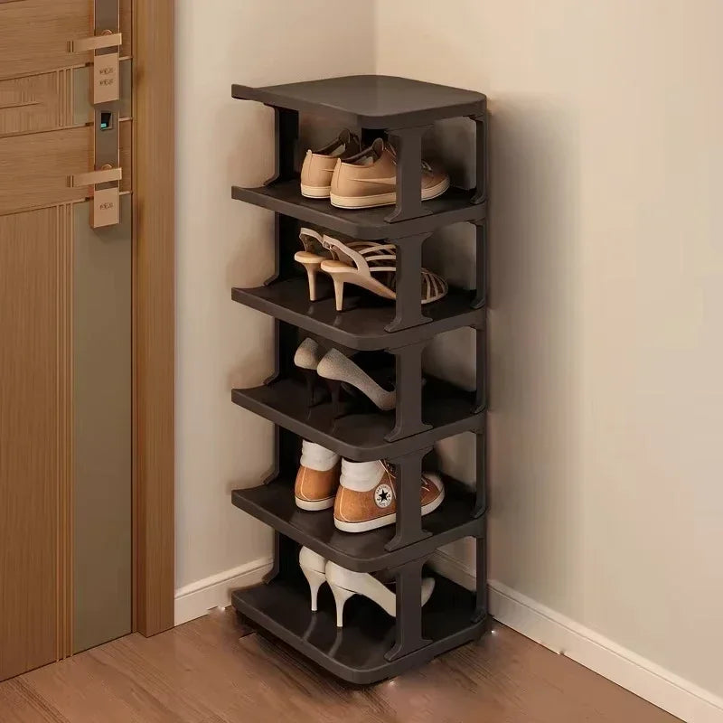 Shoes Organizer Shoe Racks Space-saving Wall Corner Stackable Narrow Shoes Storage Rack Storage Cabinet Shoe Shelves Furniture - Uknowucme