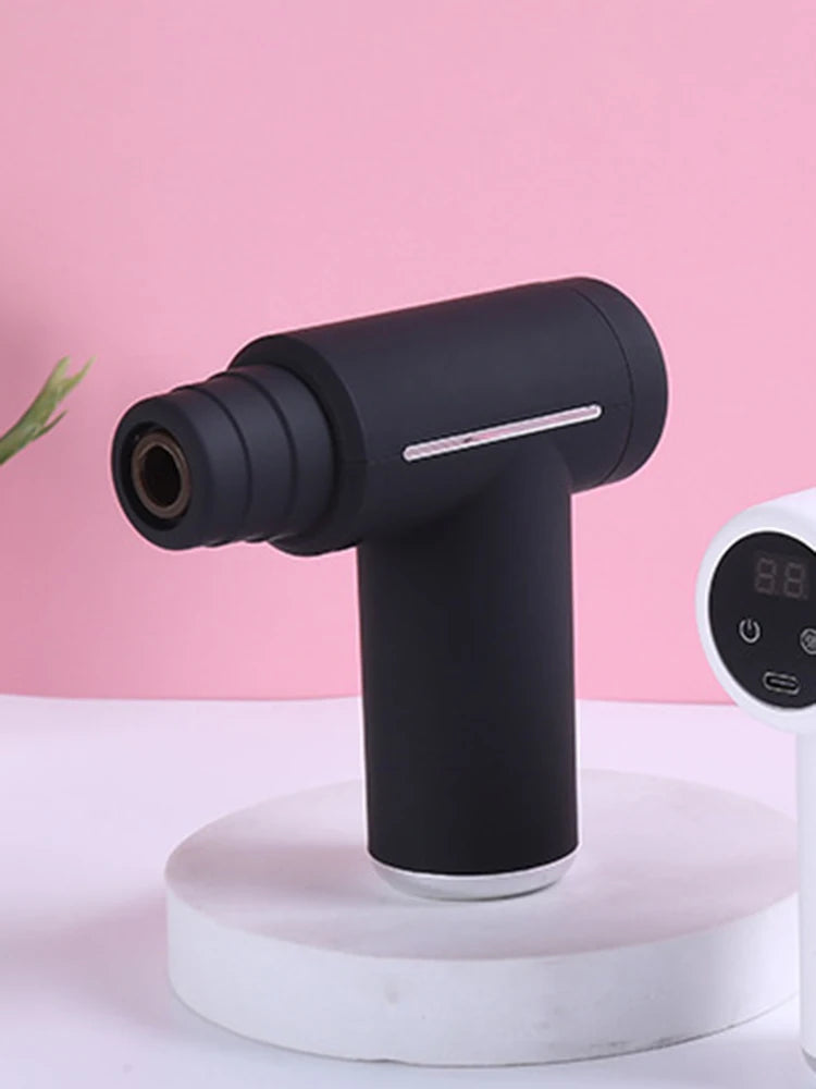 Professional Level Muscle Massage Gun Relaxation Intelligent Exercise Fitness Massager Cold And Hot Compress Fascia Gun 6 Heads - Uknowucme