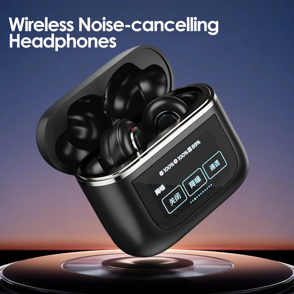 V8 LED Full-color Touchscreen Bluetooth5.4 Earphones Noise Reduction True Wireless Control In Ear Sports Headphone Headset - Uknowucme
