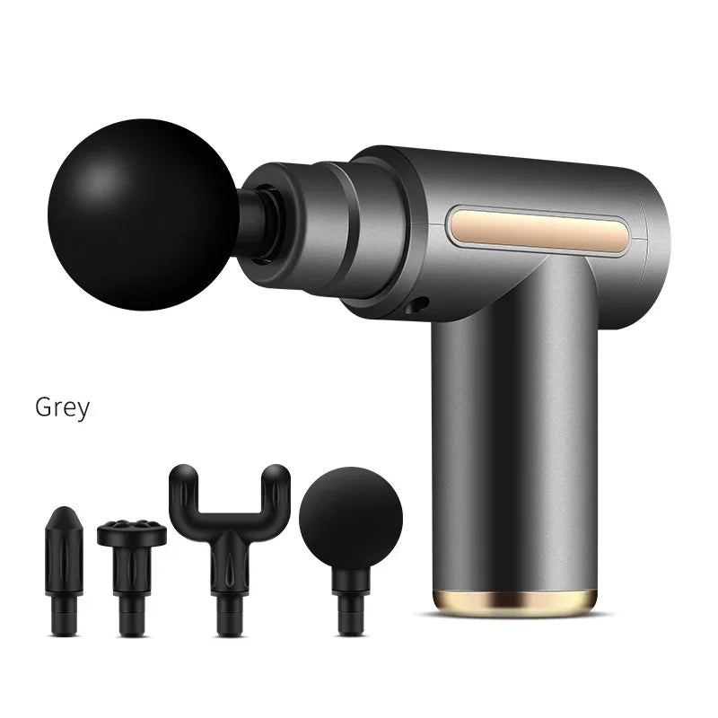 USB Mini Massage Gun Fascia Machine Muscle Relaxation Vibrating Gun Rod Massage Fitness Equipment Neck Grab Fascia Gun - Uknowucme