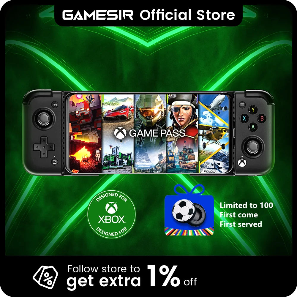 GameSir X2 Pro Xbox Gamepad Android Mobile Game Controller for Xbox Game Pass xCloud STADIA GeForce Now Luna Cloud Gaming - Uknowucme