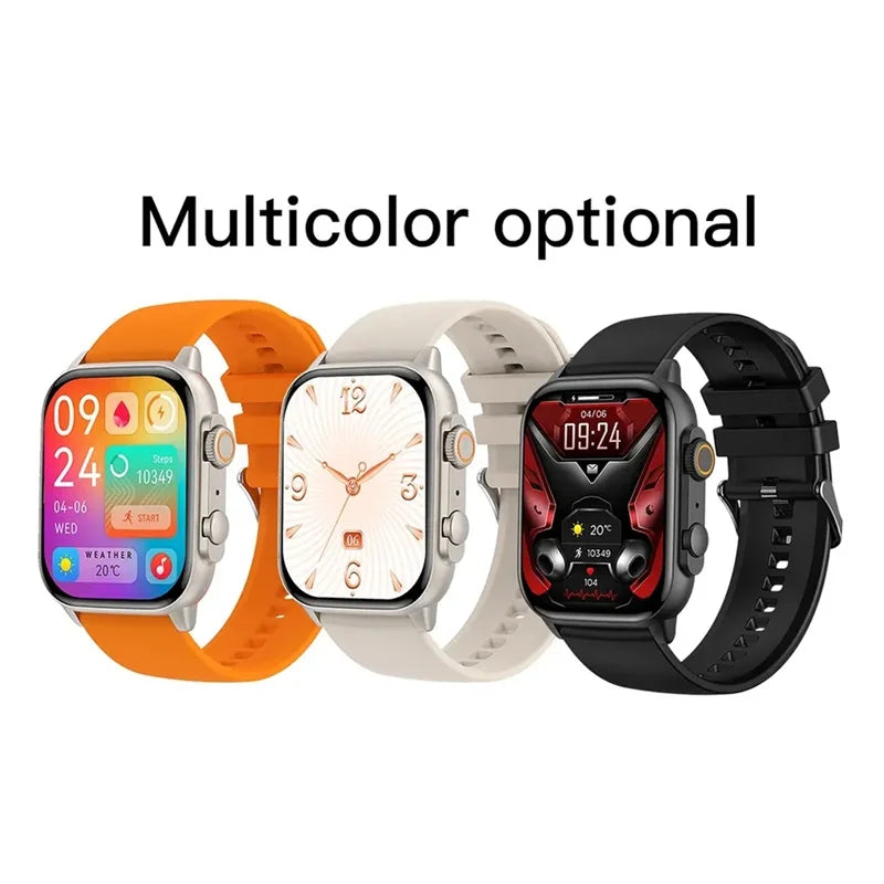 AMOLED Screen Ultra Smart Watch Always Show Time Bluetooth Call Series 8 High Refresh Rtae NFC Smartwatch Men Sport Watch Women - Uknowucme