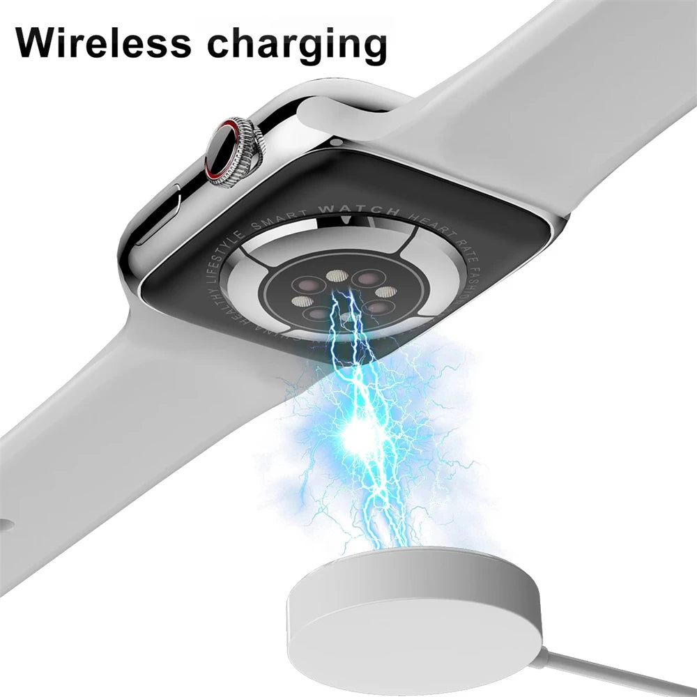 2024 NEW Smart Watch Wireless Charging Smartwatch Bluetooth Calls Men Women Watches Fitness Bracelet Custom Watch Face - Uknowucme