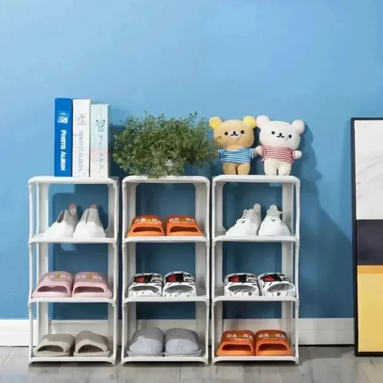 Shoes Organizer Shoe Racks Space-saving Wall Corner Stackable Narrow Shoes Storage Rack Storage Cabinet Shoe Shelves Furniture - Uknowucme