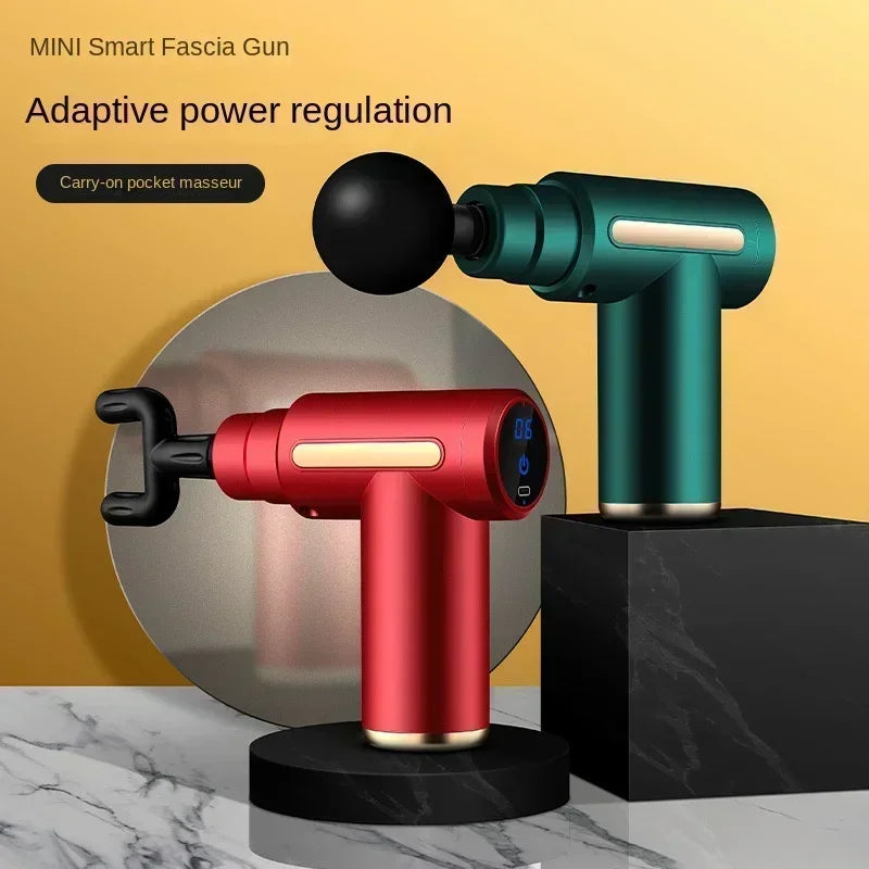USB Mini Massage Gun Fascia Machine Muscle Relaxation Vibrating Gun Rod Massage Fitness Equipment Neck Grab Fascia Gun - Uknowucme