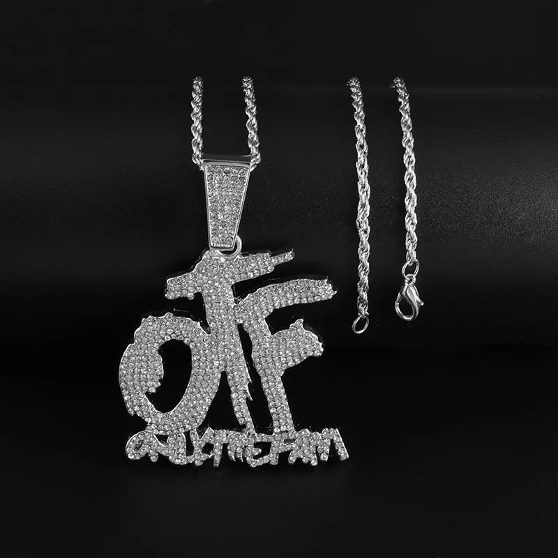 Hip-Hop Inlaid Icy Zirconia Knuckle Pendant Suitable for Men\ - Uknowucmes Domineering Trend Necklace Rock Party Jewelry Gift - Uknowucme