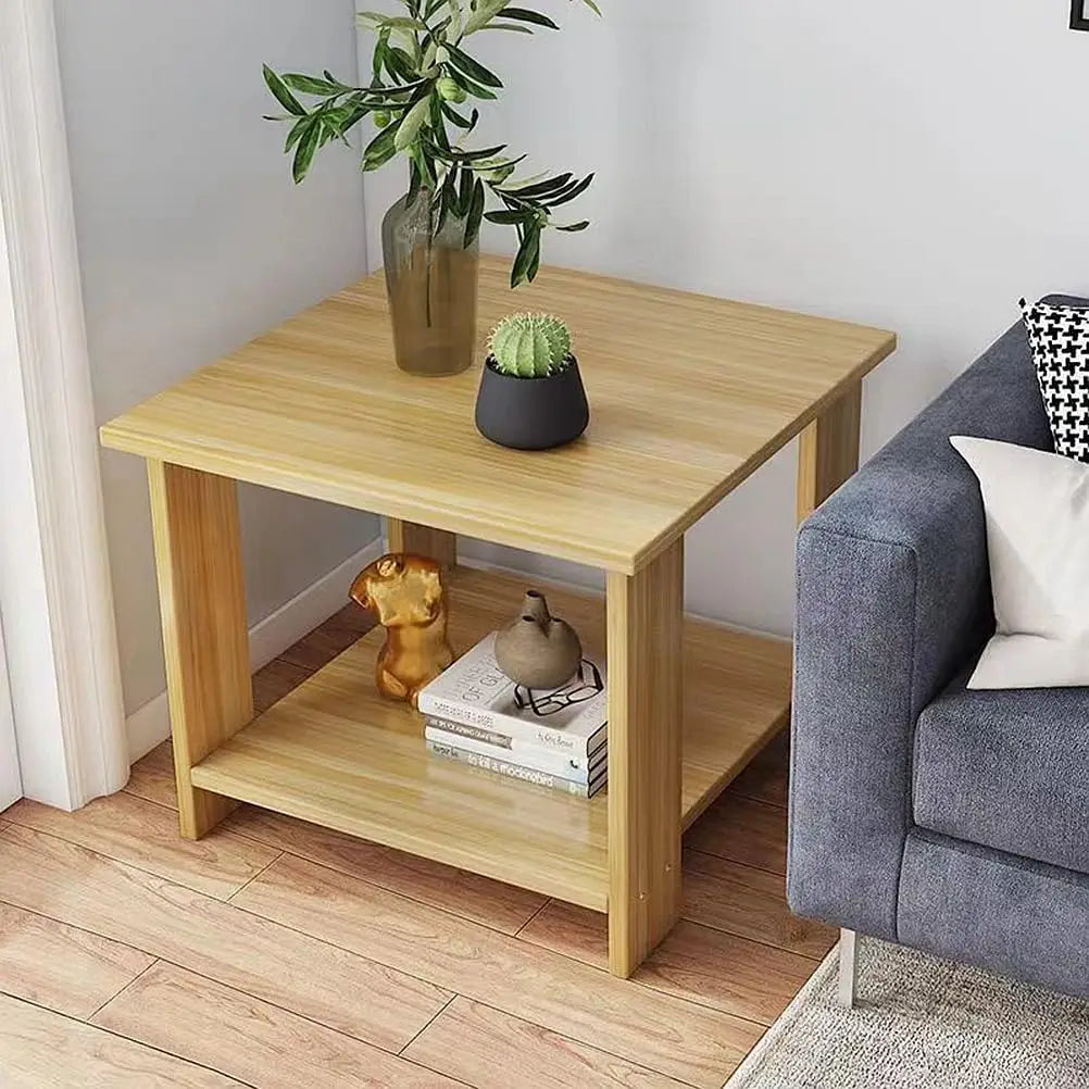 Simple Bedside table Solid Wood Nightstands Double-Layer Night table Living Room Sofa Side Table Modern Home Bedroom furniture - Uknowucme