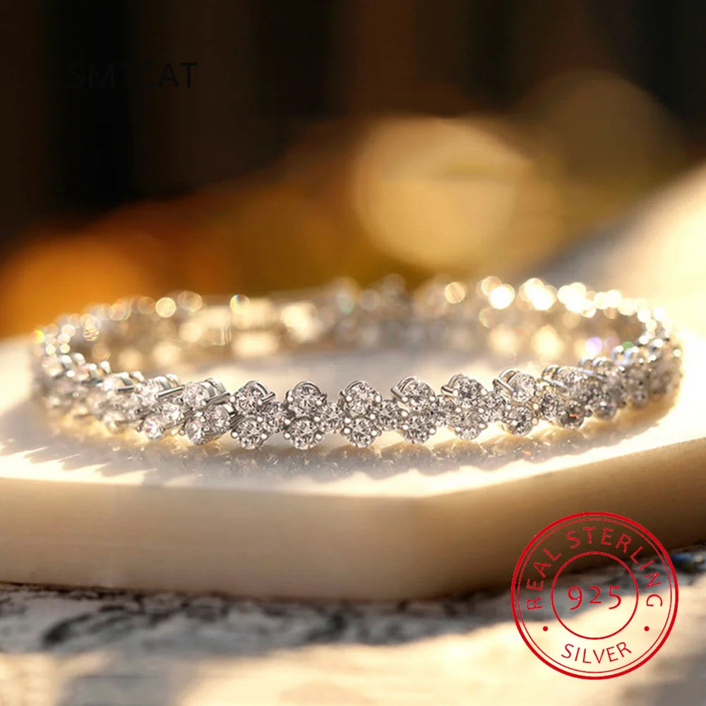 Fine Jewelry VVS1 D Color Moissanite Cuban Chain Bracelet For Men Luxury S925 Silver Bracelet For Men Hip Hop Jewelry - Uknowucme