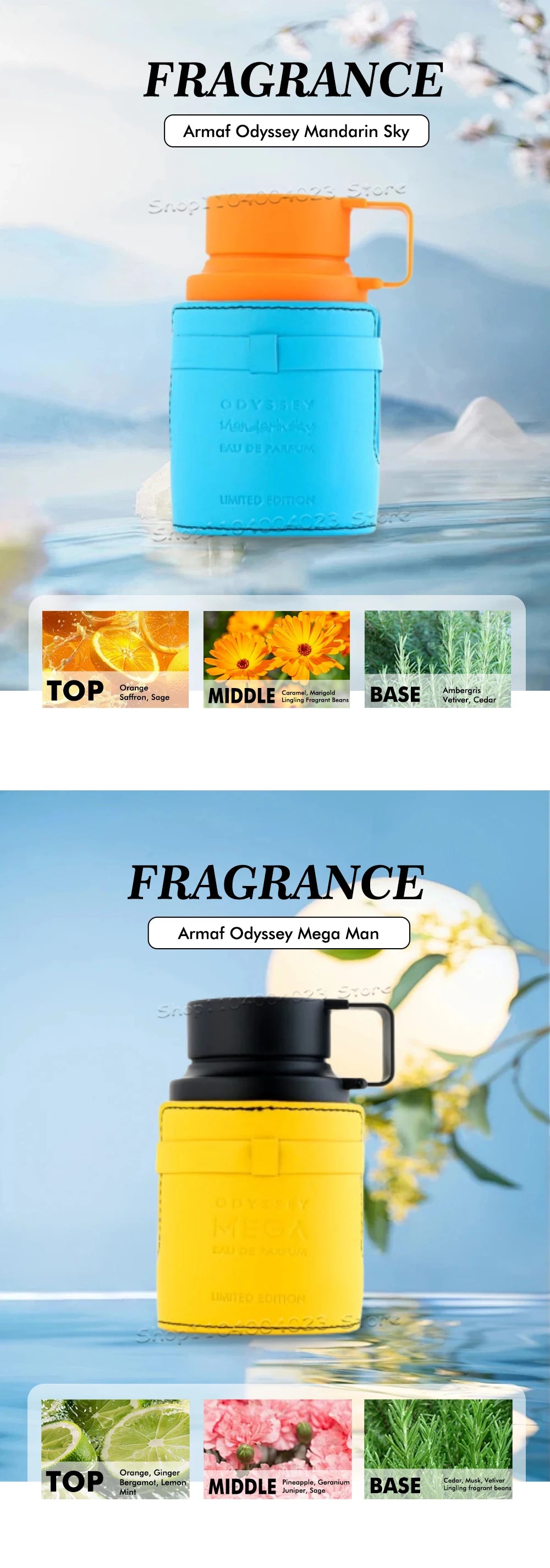 100ML Armaf Odyssey Mandarinsky Limited Edition Perfume For Men Middle Eastern Eau de Parfum Original Arabian Perfume For Women - Uknowucme