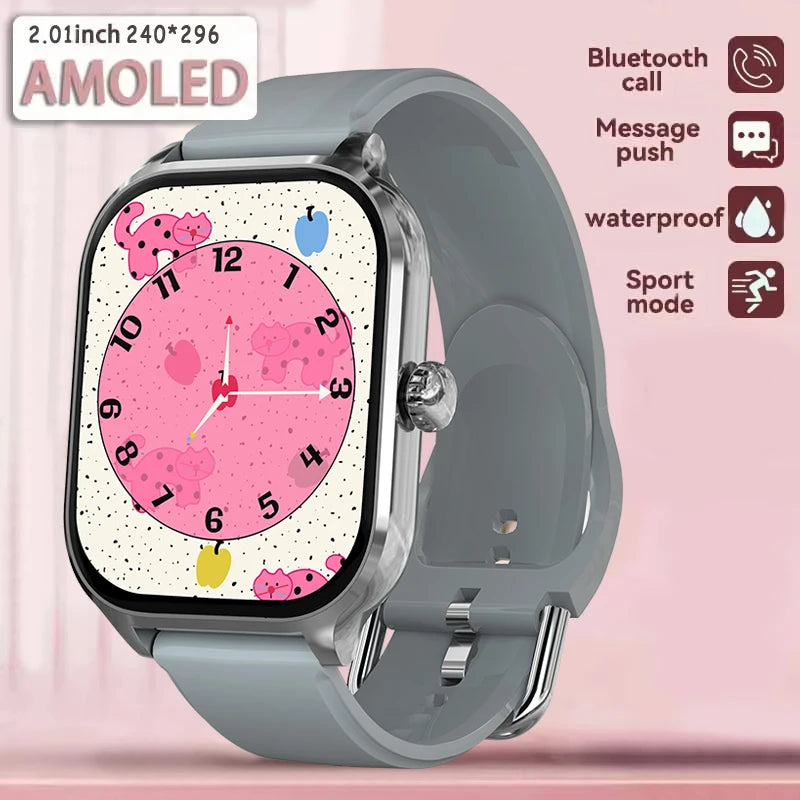 New Smart Watch For Android iOS 2.01" Smartwatch Answer Make Call Waterproof Sports Fitness Tracker Heart Rate Sleep Monitoring